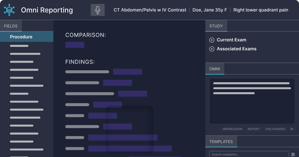 Rad AI Omni Reporting