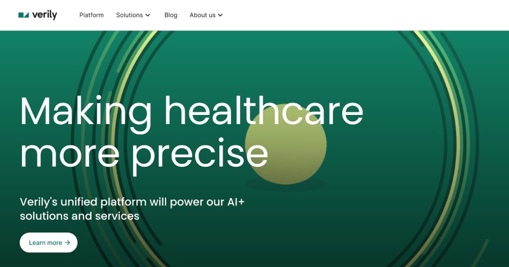 Verily - homepage