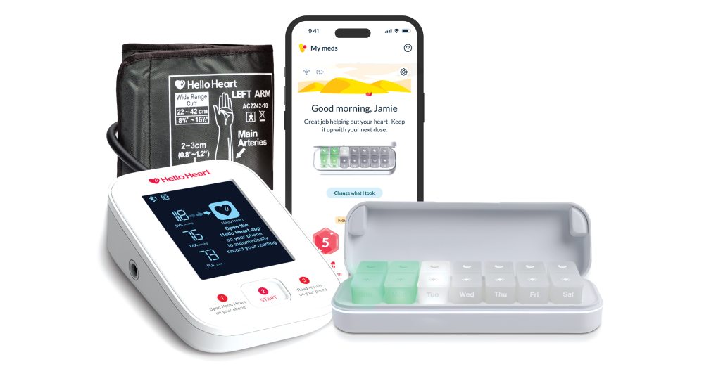 Hello Heart Monitor Pill Box