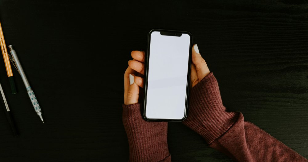 woman on a phone