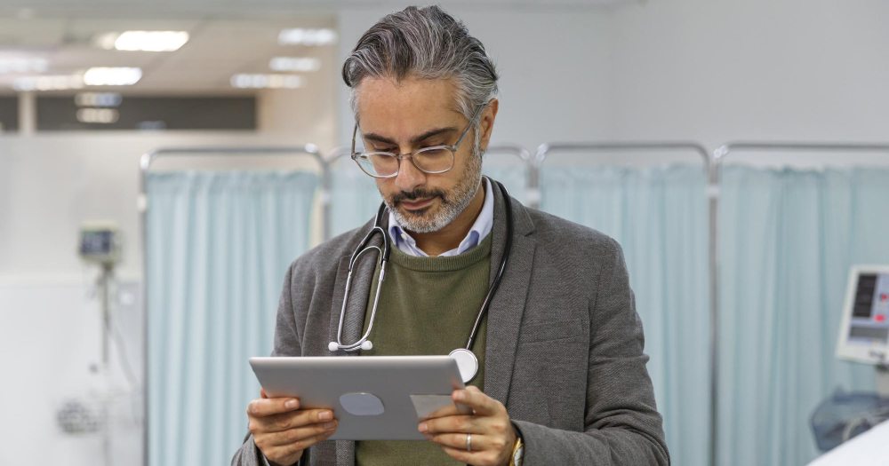 doctor reviewing patient medical records