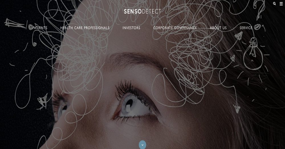 SensoDetect homepage
